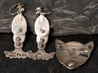 Colorful Taxco Sterling Silver and Enamel Jewelry
