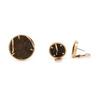 YELLOW GOLD AND ANCIENT ROMAN COIN SET