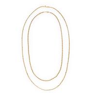 Two Yellow Gold Chain Necklaces