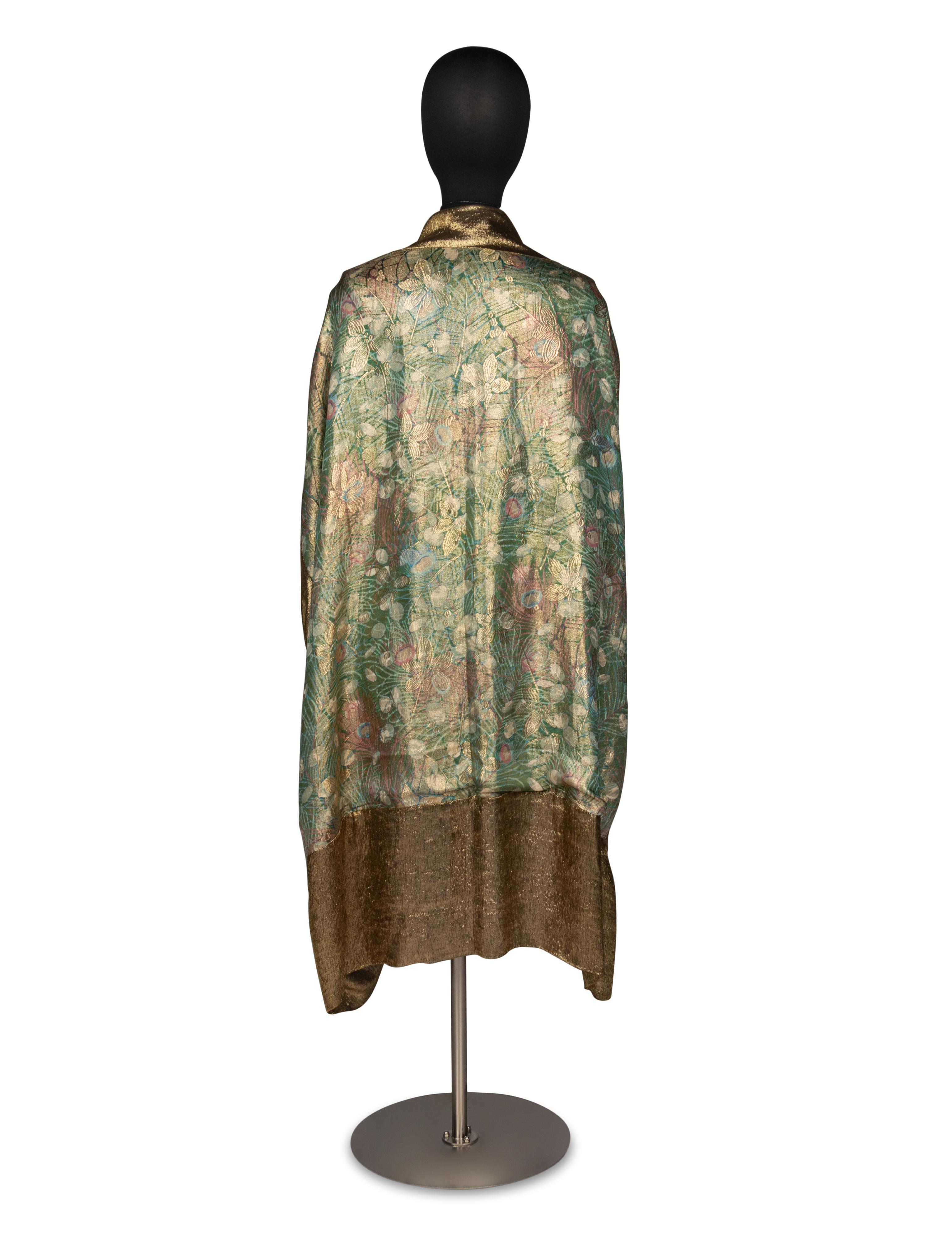 Liberty Lamé & Velvet Shawl, 1920's