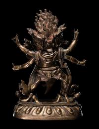 A Sino-Tibetan Gilt Bronze Figure of a Bodhisattva