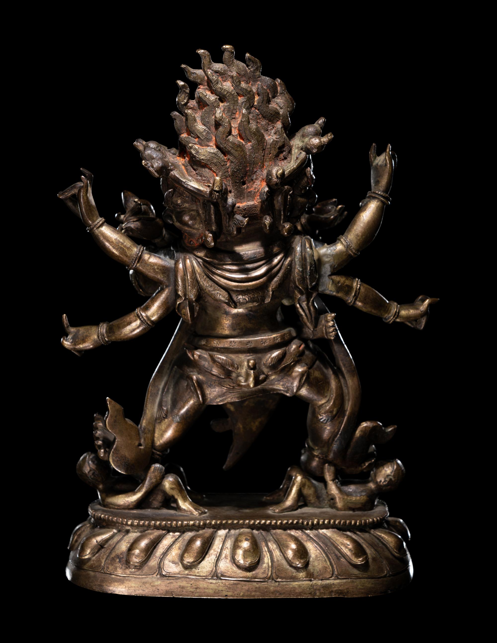 A Sino-Tibetan Gilt Bronze Figure of a Bodhisattva