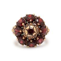 Yellow Gold and Multigem Ring and Brooch