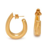TIFFANY & CO., YELLOW GOLD HOOP EARRINGS