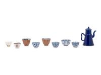 Nine Chinese Porcelain Tea Wares