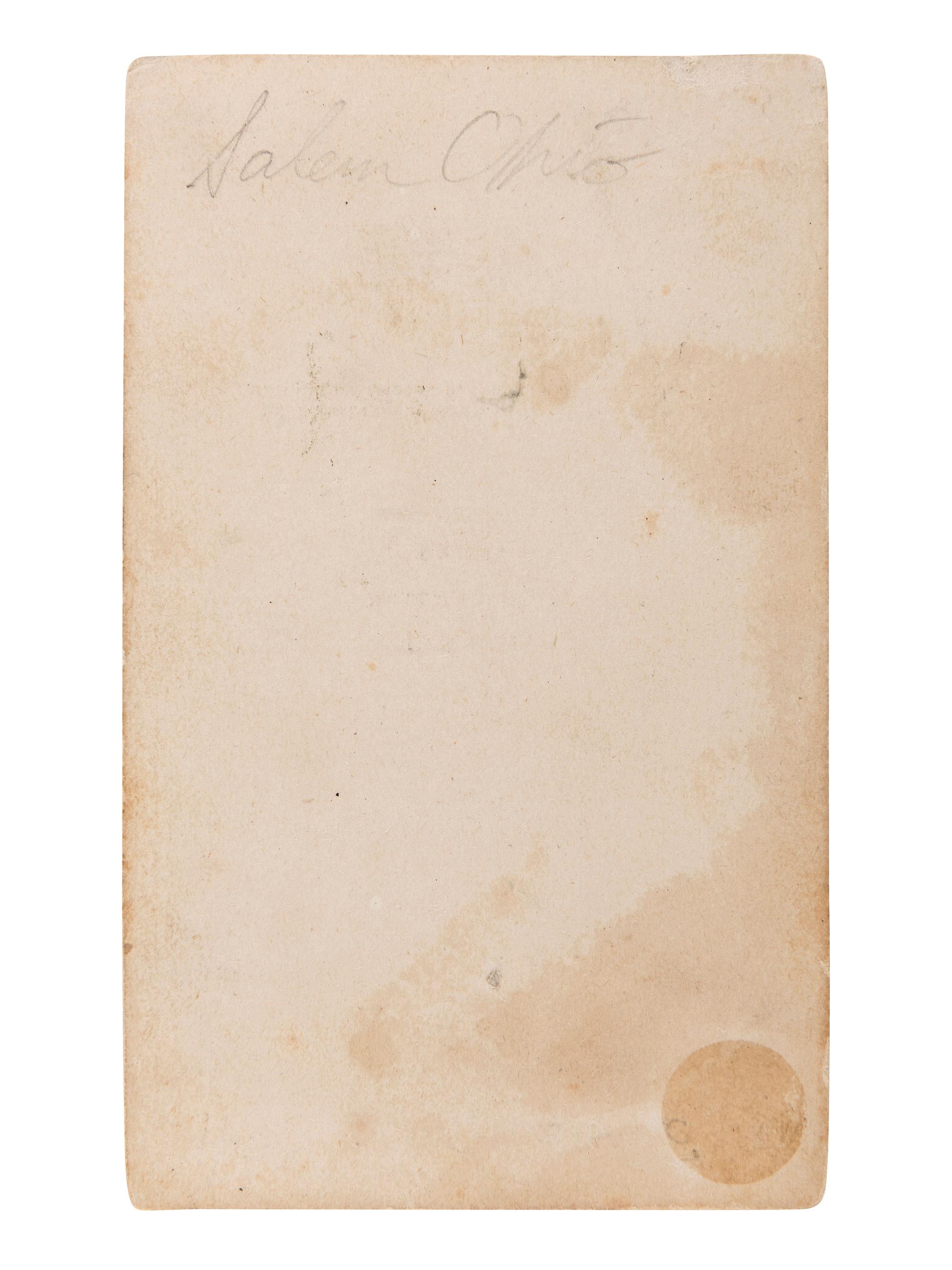[CIVIL WAR]. A group of 5 items identified to Private Reuben Morris (3), 4th Iowa Cavalry, and John Spence, 24th Kentucky Infy., DOW, incl. photographs and documents.