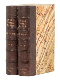 STOWE, Harriet Beecher (1811-1896). Uncle Tom's Cabin . Boston and Cleveland: John P. Jewett & Company, Jewett Proctor & Worthington, 1852.