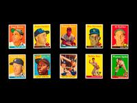 A Group of 133 1958 Topps Baseball Cards Including Roger Maris Rookie and Mickey Mantle,