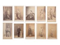 [CIVIL WAR]. A group of 22 CDVs of members of the 7th New York State Militia, Cos. A, B, and C.