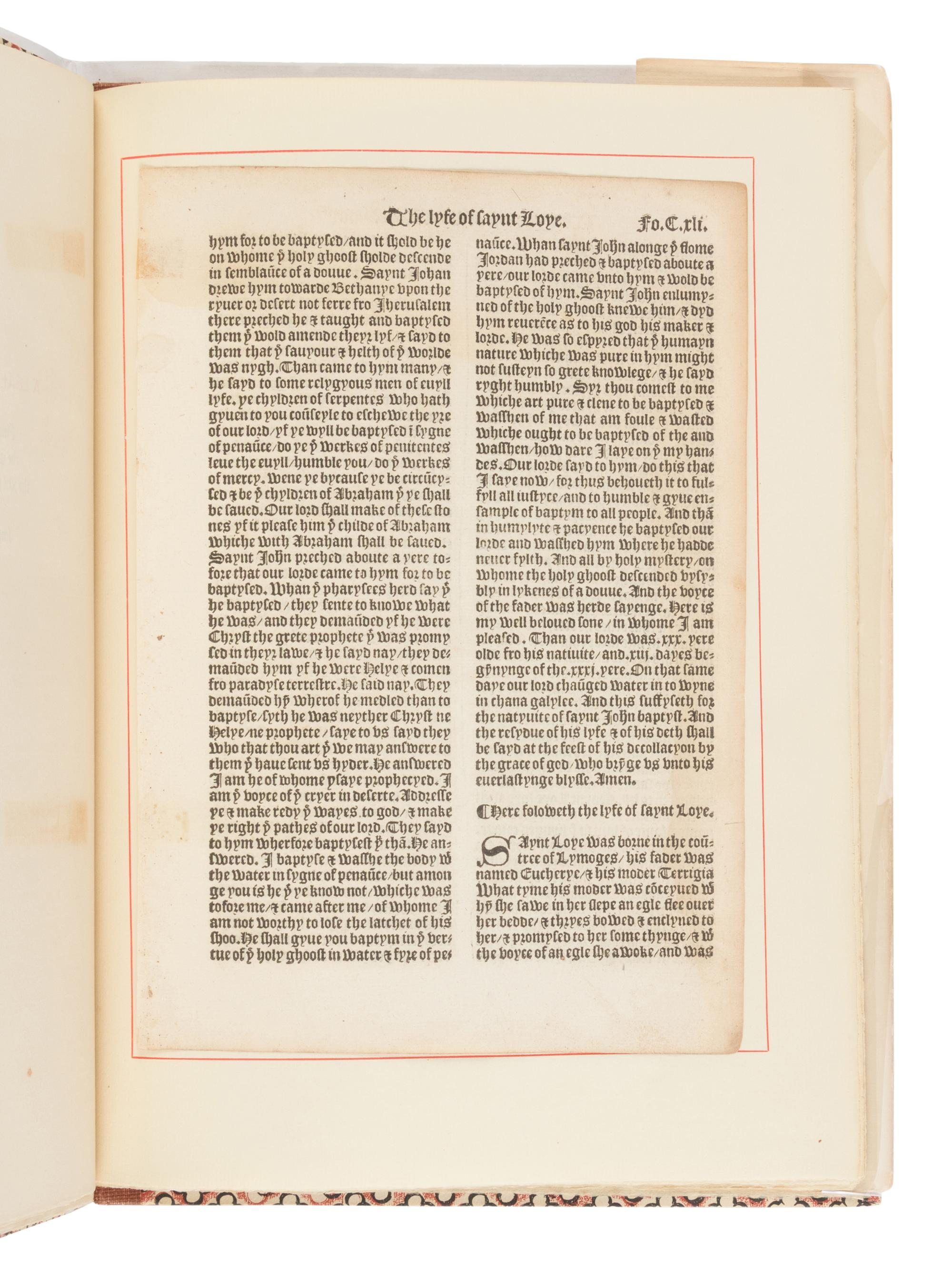 [LEAF BOOK - WYNKYN DE WORDE]. Three Lions and the Cross of Lorraine: Bartholomaeus Anglicus, John of Trevisa, John Tate, Wynkyn de Worde, and De Proprietatibus Rerum. Newtown: Bird & Bull Press, 1992.