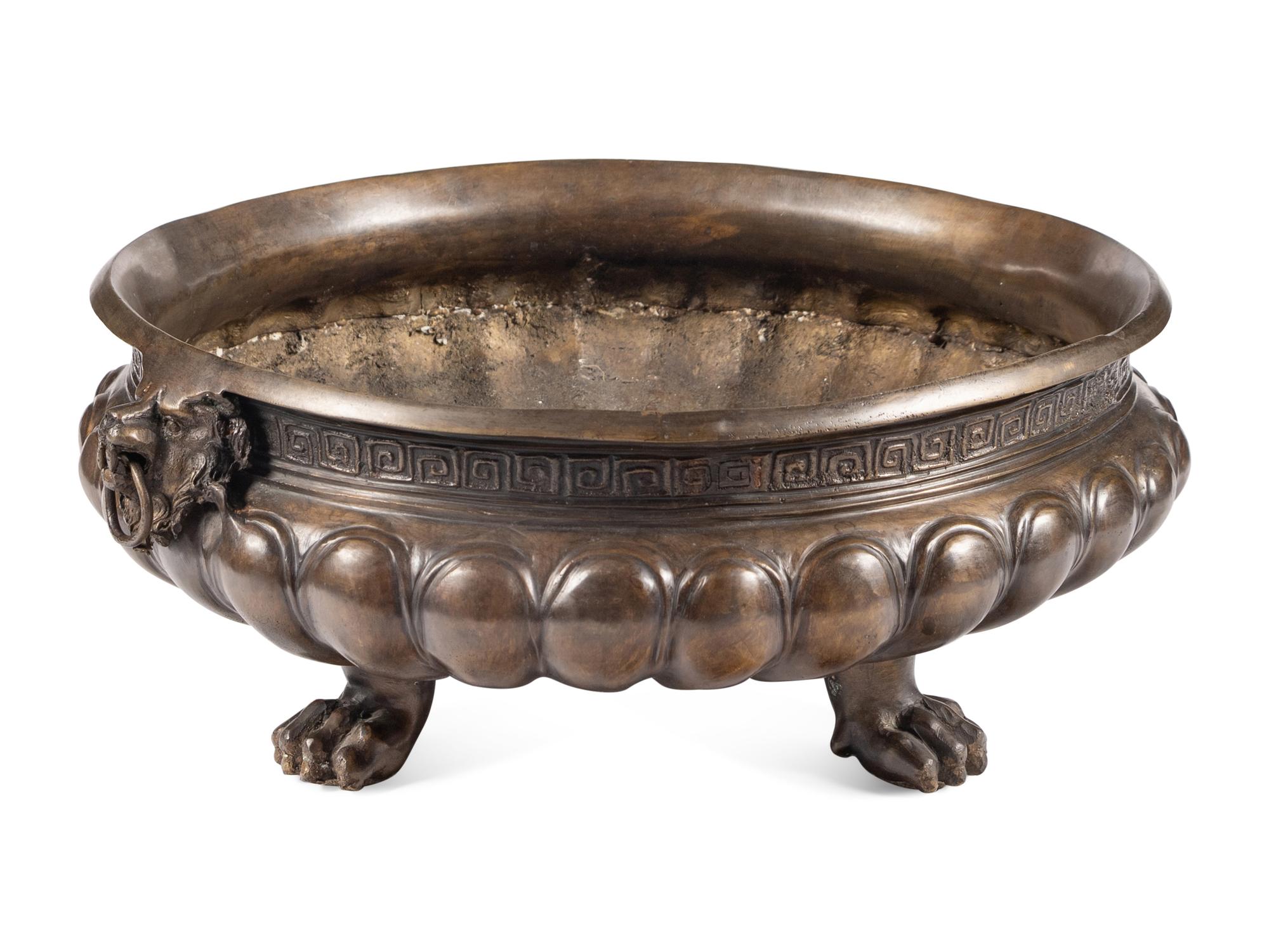 A Neoclassical Style Bronze Jardinière