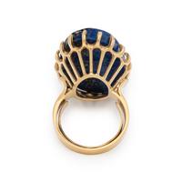 Lapis Lazuli and Yellow Gold Ring