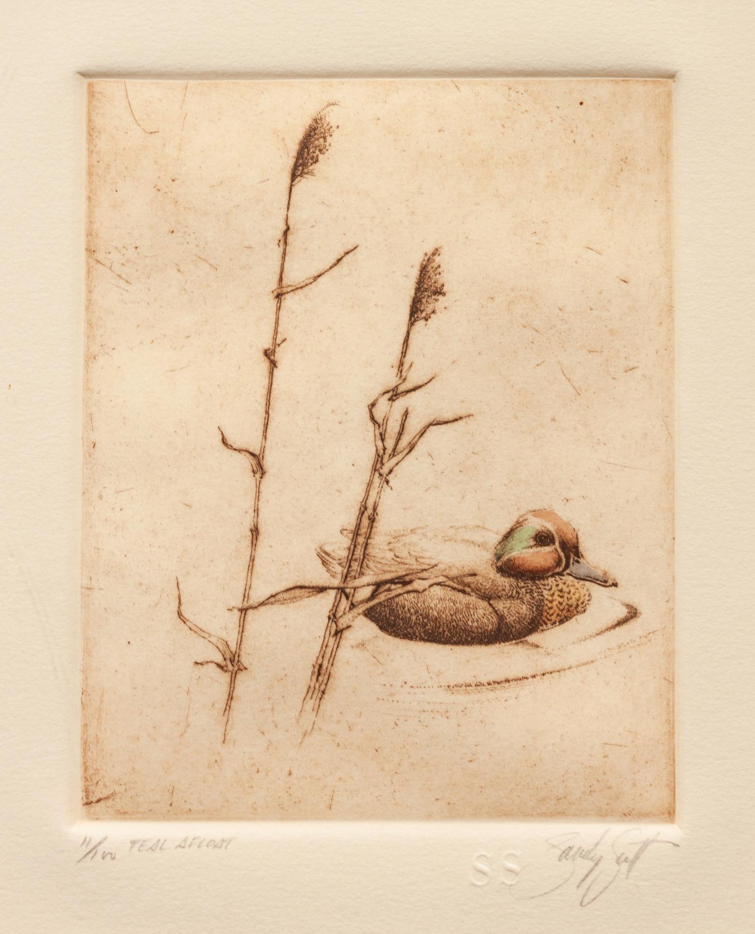 Three Prints: Inviting Pond , edition 33/100; Teal Afloat , edition 11/100; Mallard Afloat , edition 90/100