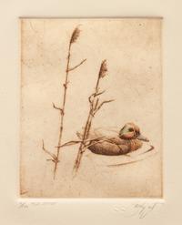 Three Prints: Inviting Pond , edition 33/100; Teal Afloat , edition 11/100; Mallard Afloat , edition 90/100