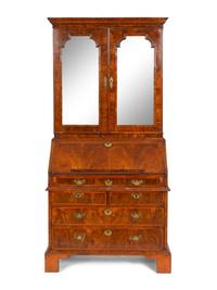 A Queen Anne Walnut Bureau Cabinet