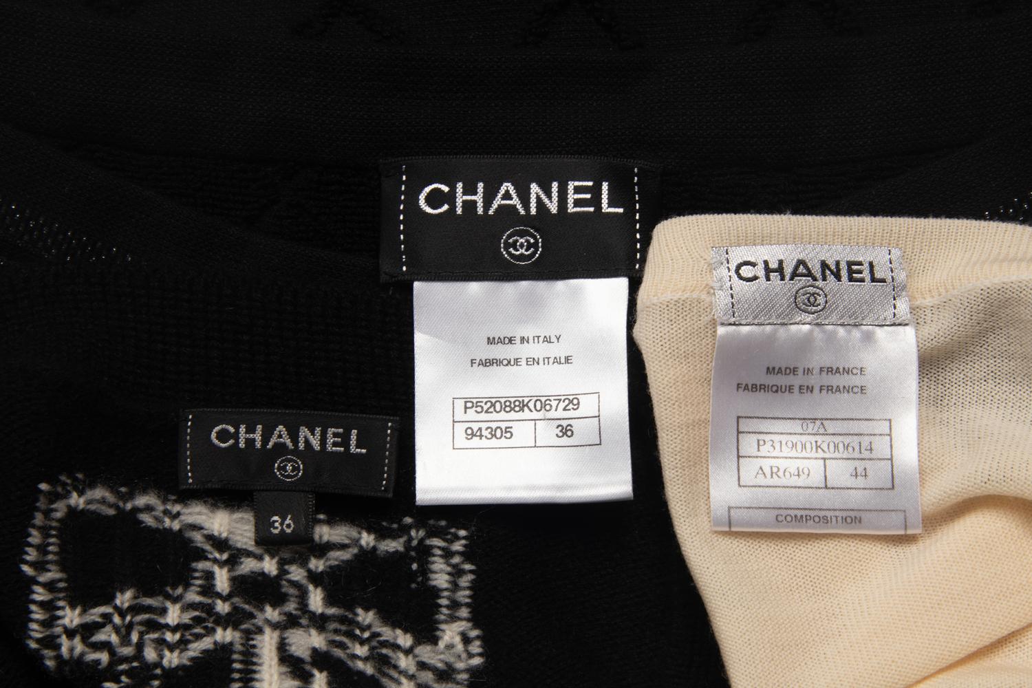 Three Chanel Sweaters