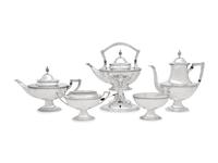 An American Silver Five-Piece Tea and Coffee Service