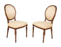 A Set of Four Louis XVI Style Side Chairs