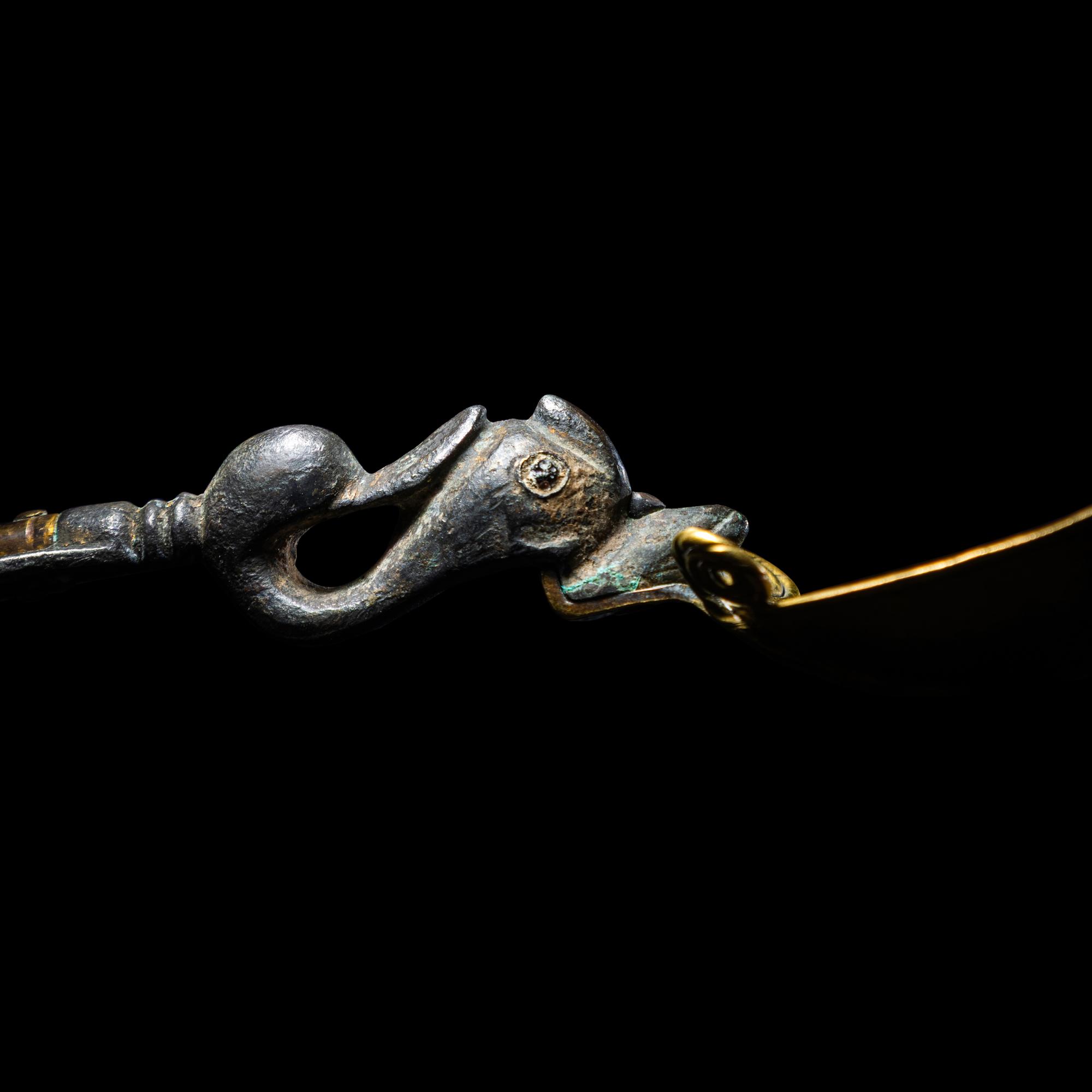 A Roman Gold and Silver Liturgical Spoon