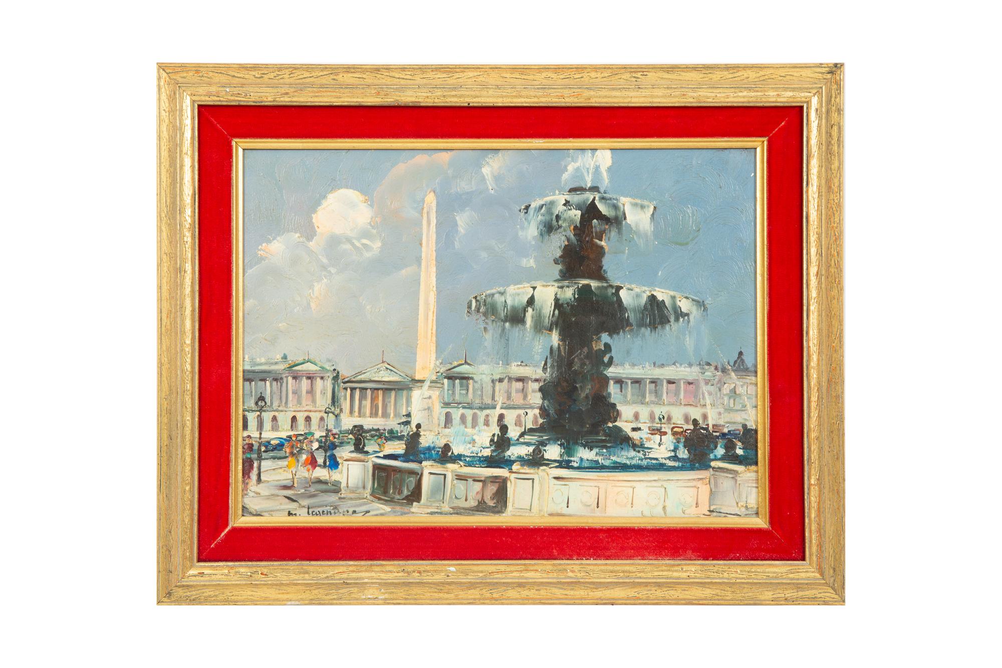 Eighteen Parisian Street Scene Paintings