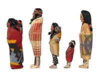 Group of Skookum Dolls
