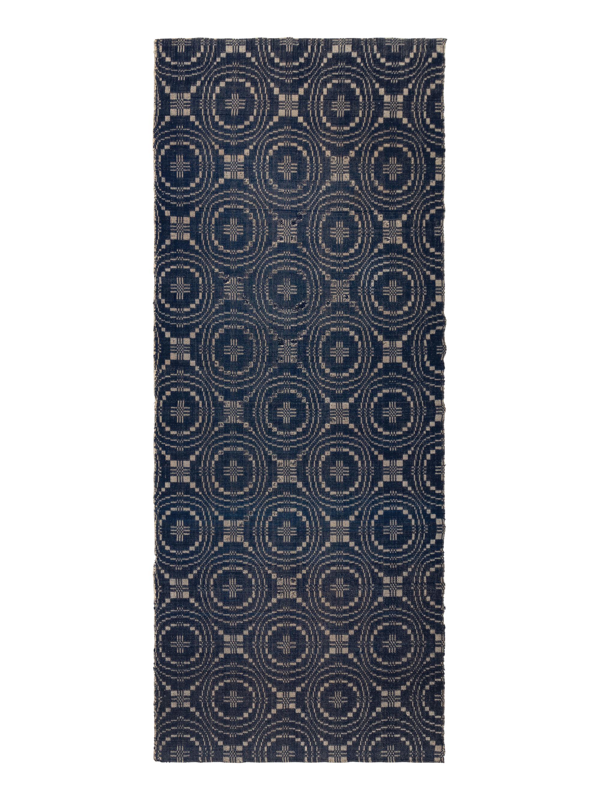 Two Cotton and Wool Jacquard Coverlets