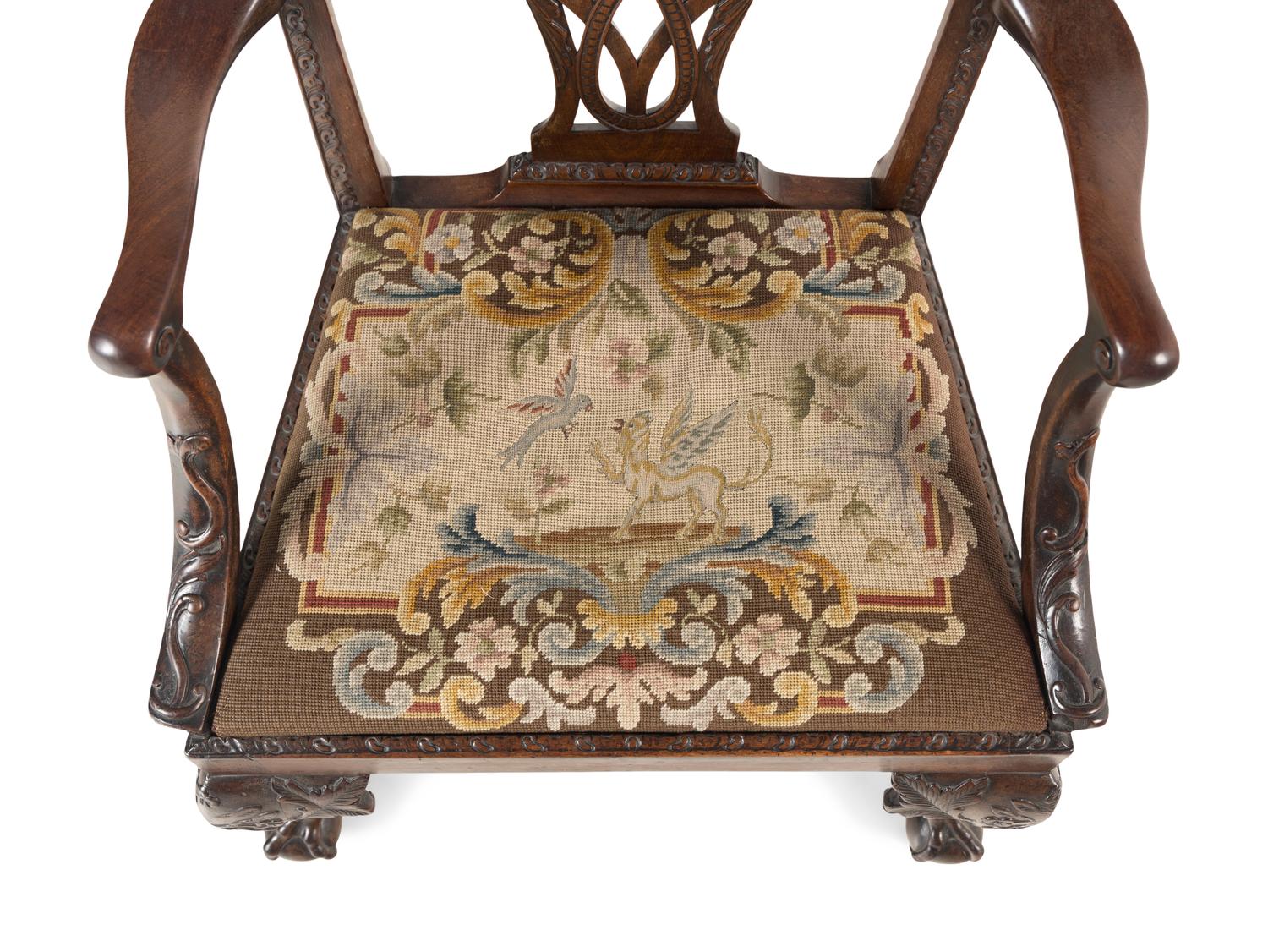A George II Mahogany Armchair