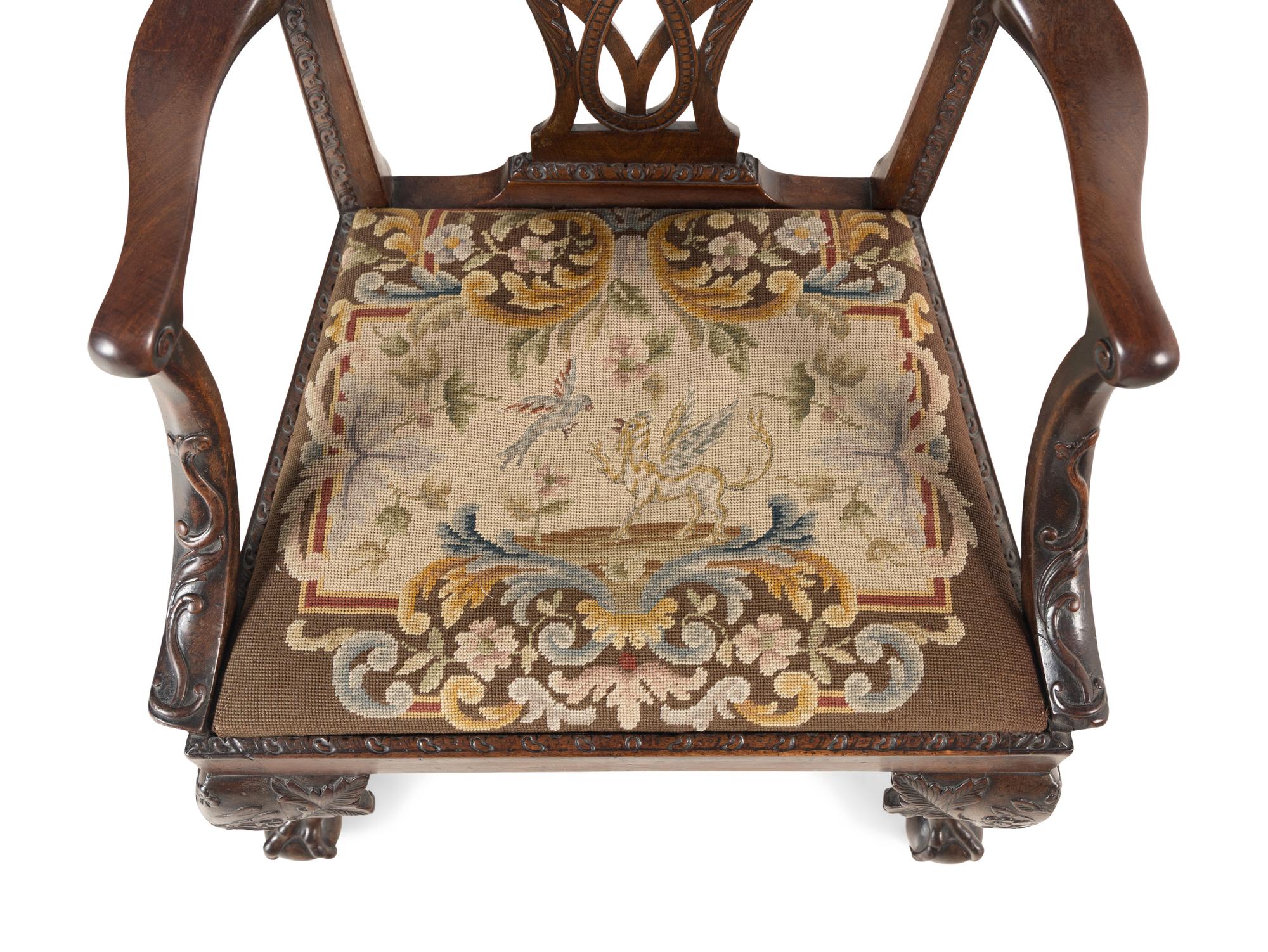 A George II Mahogany Armchair