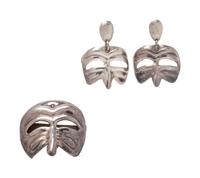 A Sterling Silver Demi-Parure, Mexican,