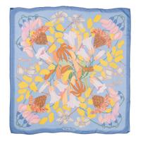 Four Hermès 90cm Silk Chiffon Scarves