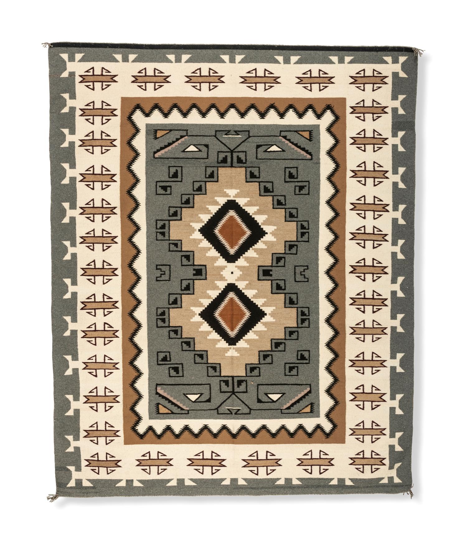 Navajo Two Grey Hills Weaving / Rug