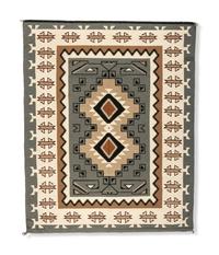 Navajo Two Grey Hills Weaving / Rug