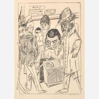 Max Beckmann (German, 1884-1950) Die Bettler (The Beggars), Plate 7 from Berliner Reise
