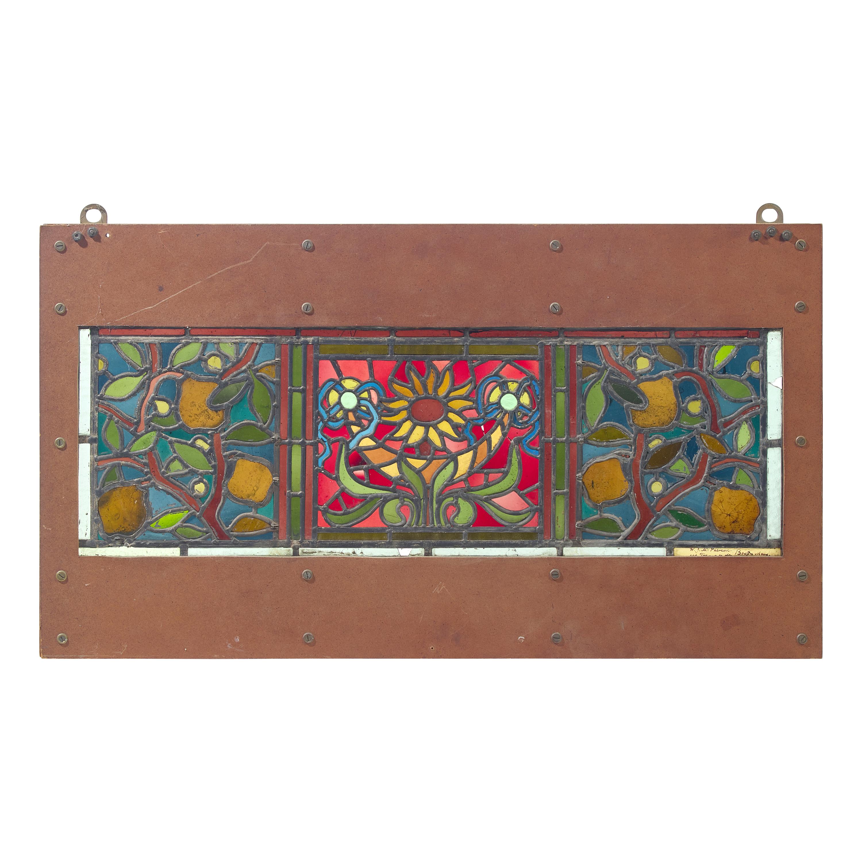 An American Stained Glass Window Panel