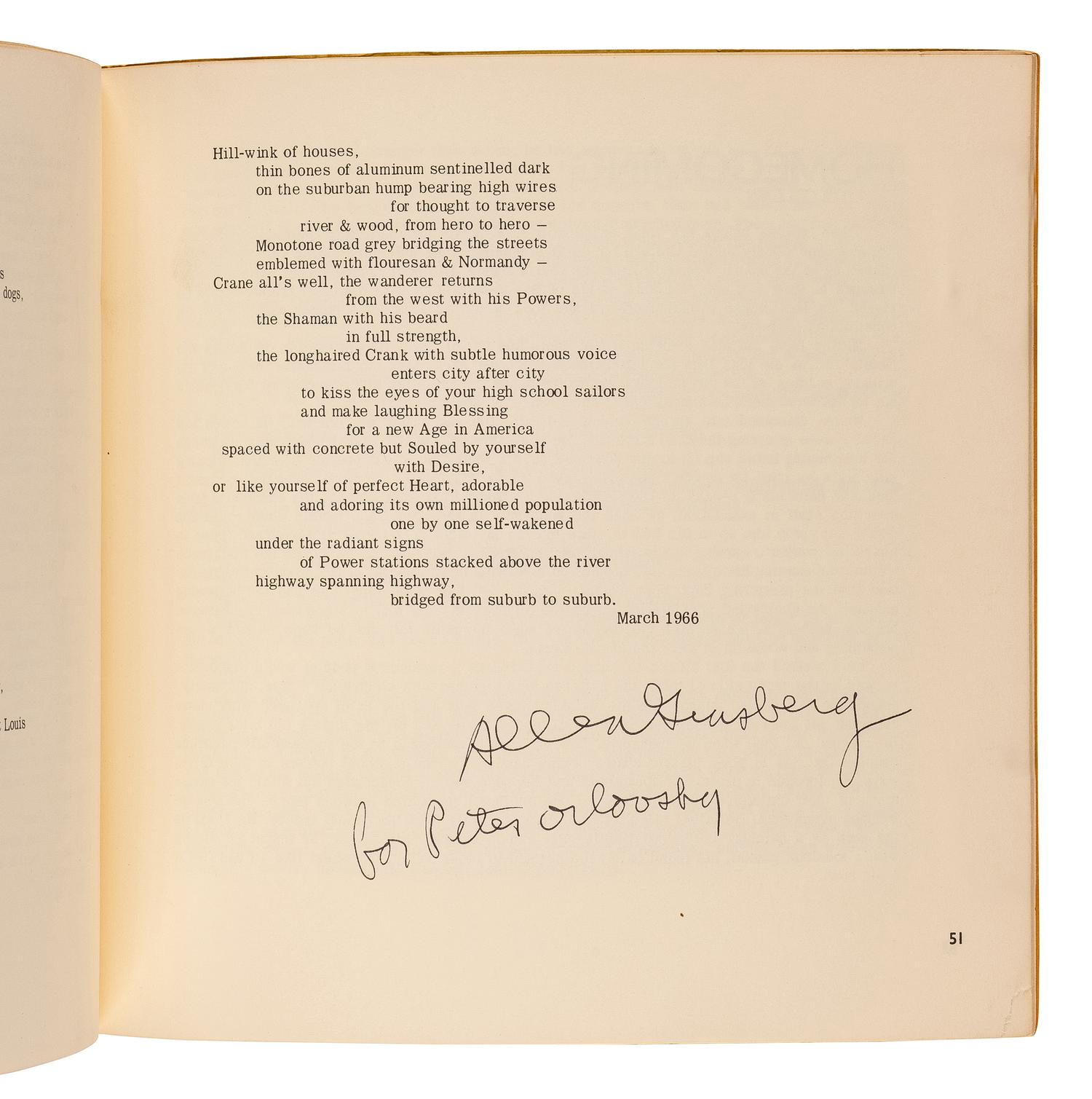 GINSBERG, Allen (1926-1997). "Kansas City to Saint Louis." In: Mikrokosmos , No. 14, pp.46-51. Wichita, Kansas: Mikrokosmos, 1969.
