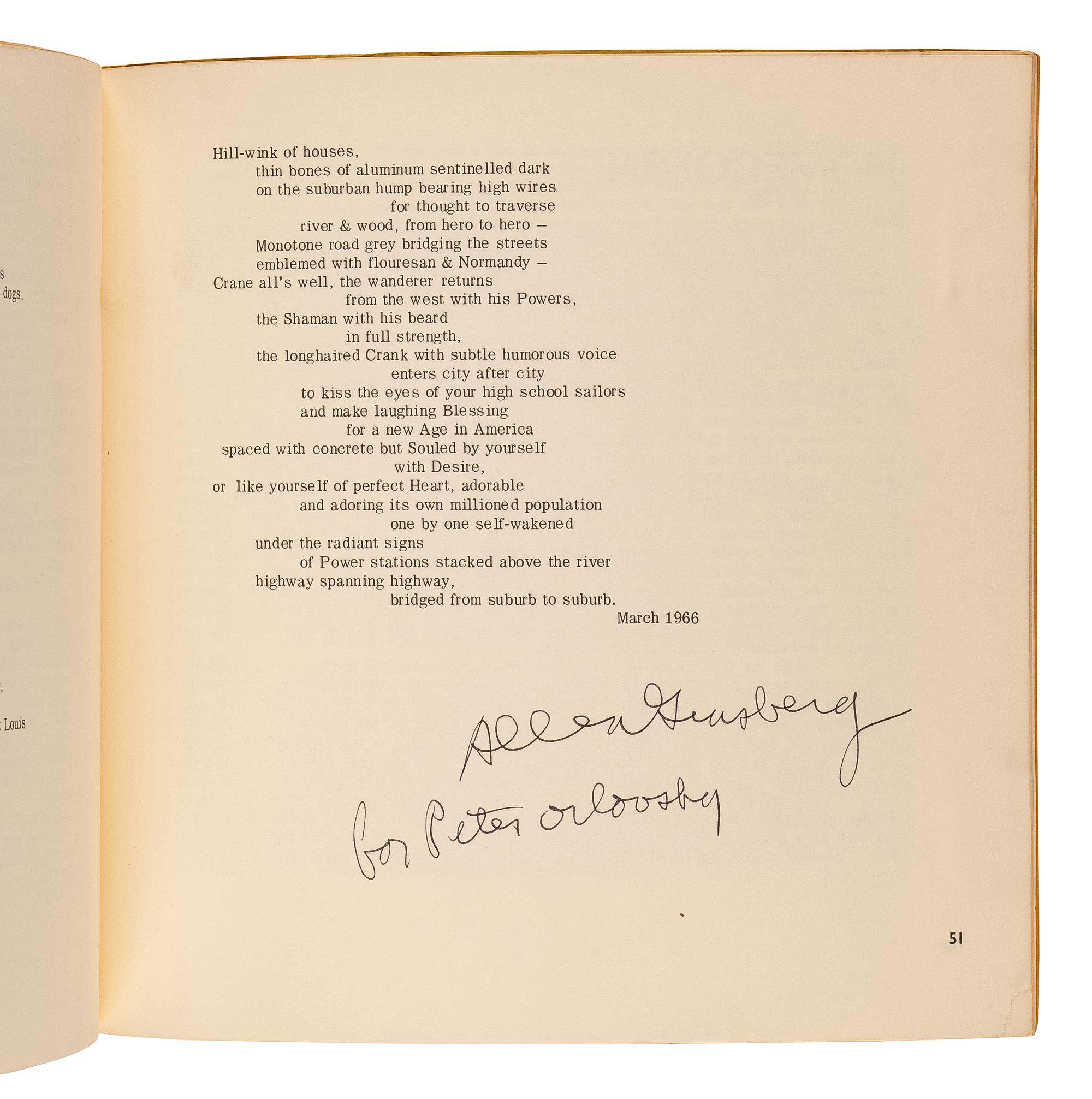 GINSBERG, Allen (1926-1997). "Kansas City to Saint Louis." In: Mikrokosmos , No. 14, pp.46-51. Wichita, Kansas: Mikrokosmos, 1969.
