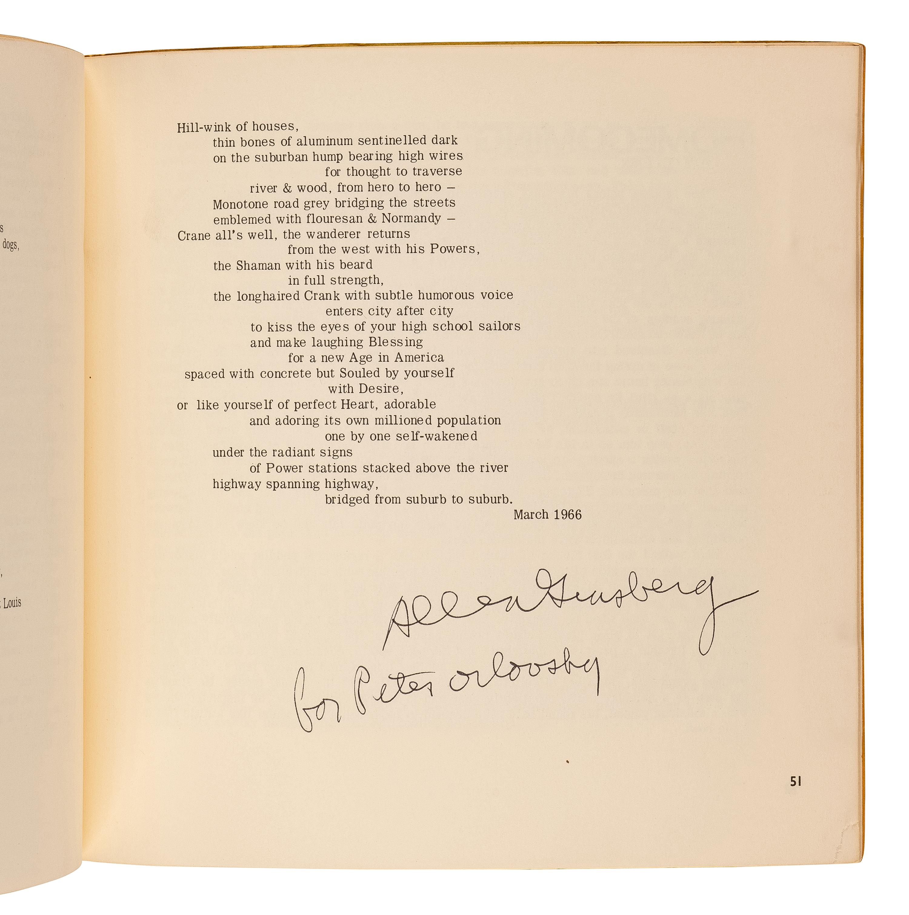GINSBERG, Allen (1926-1997). "Kansas City to Saint Louis." In: Mikrokosmos , No. 14, pp.46-51. Wichita, Kansas: Mikrokosmos, 1969.
