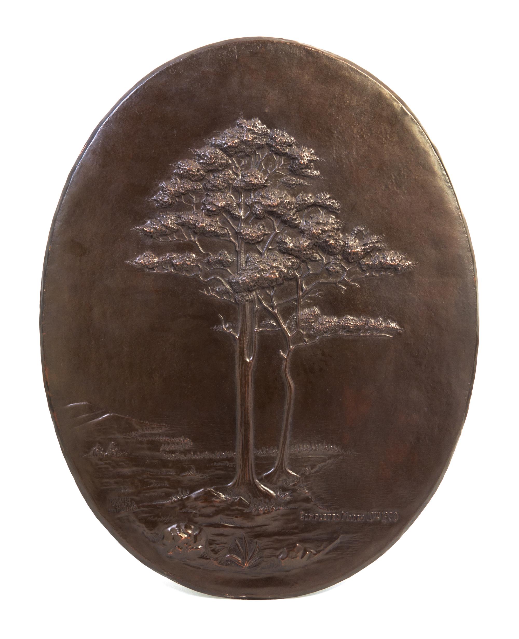 A Copper Relief Plaque Height 27 inches. — HANS JAUCHEN (GERMAN, 1883-1970)