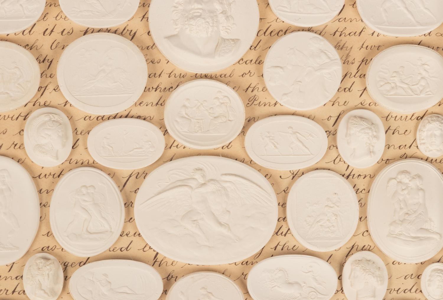 A Collection of Grand Tour Plaster Intaglios