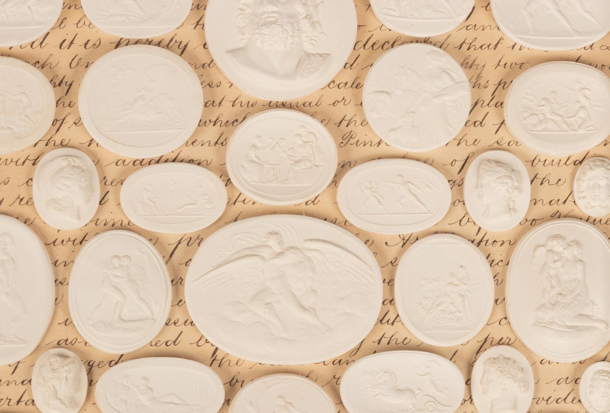 A Collection of Grand Tour Plaster Intaglios