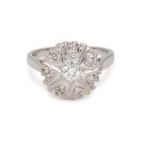 WHITE GOLD AND DIAMOND RING