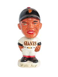 An Original Vintage 1960s Willie Mays Bobblehead With Factory Box (Made In Japan)