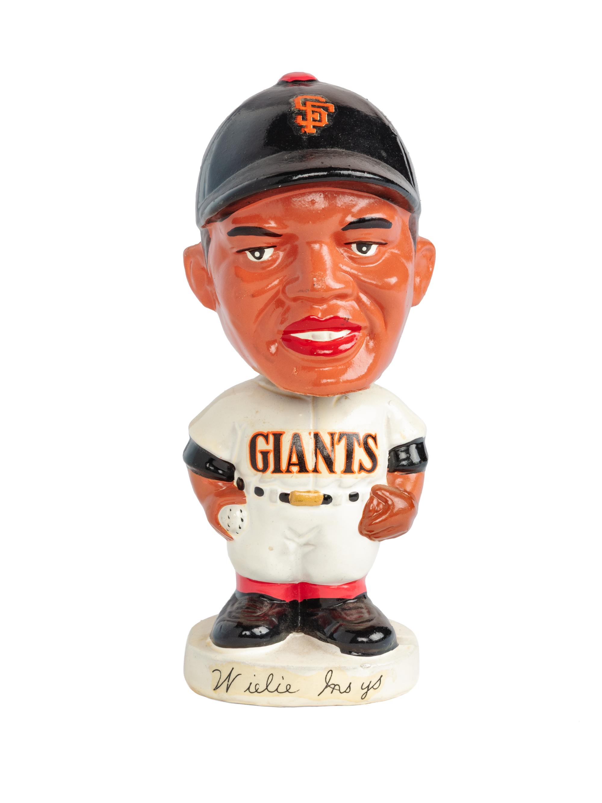 An Original Vintage 1960s Willie Mays Bobblehead With Factory Box (Made In Japan)