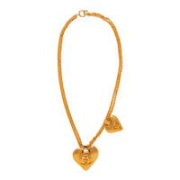 Chanel, Double Heart Pendant Necklace