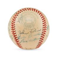 A 1950 St. Louis Browns Team Signed Autograph Baseball