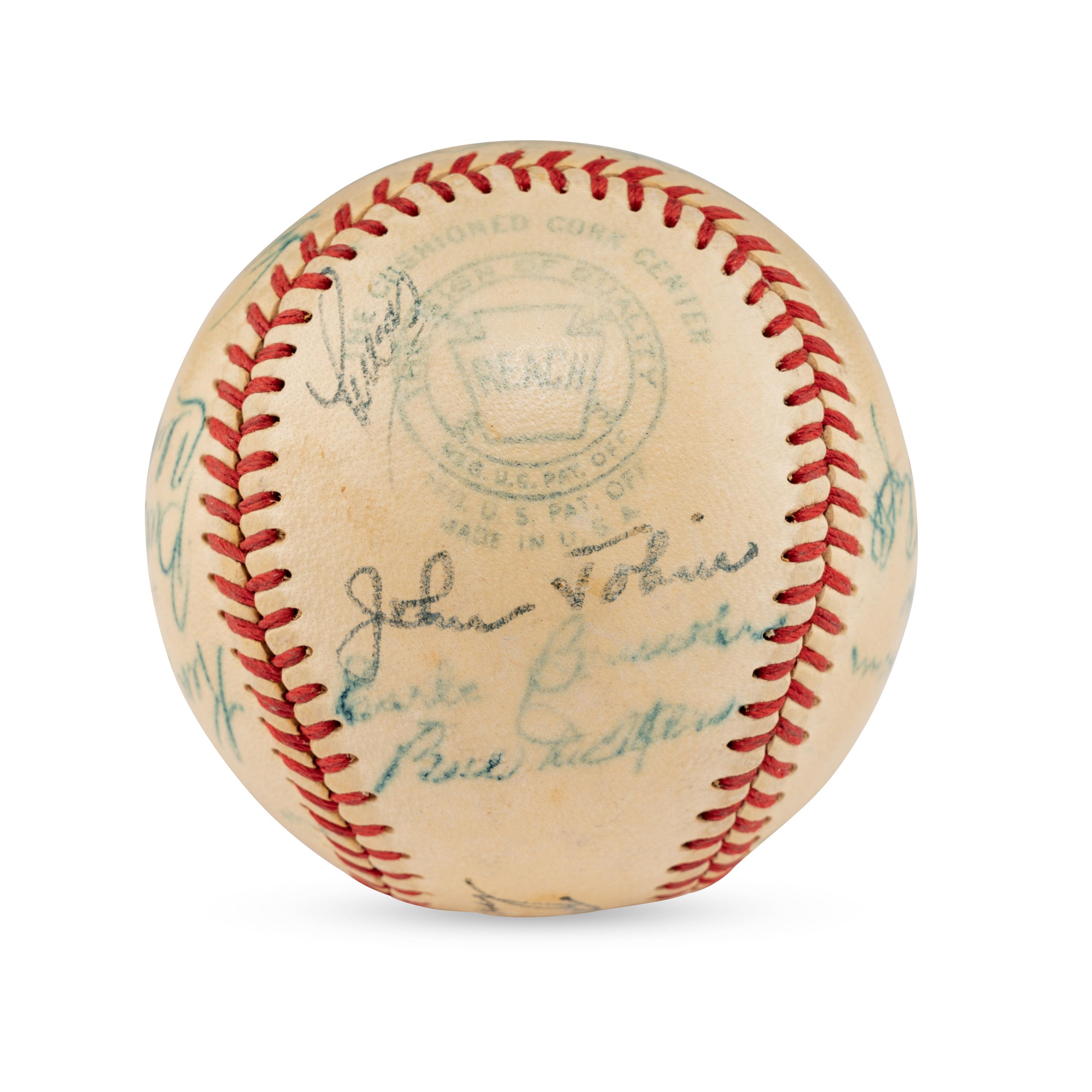 A 1950 St. Louis Browns Team Signed Autograph Baseball