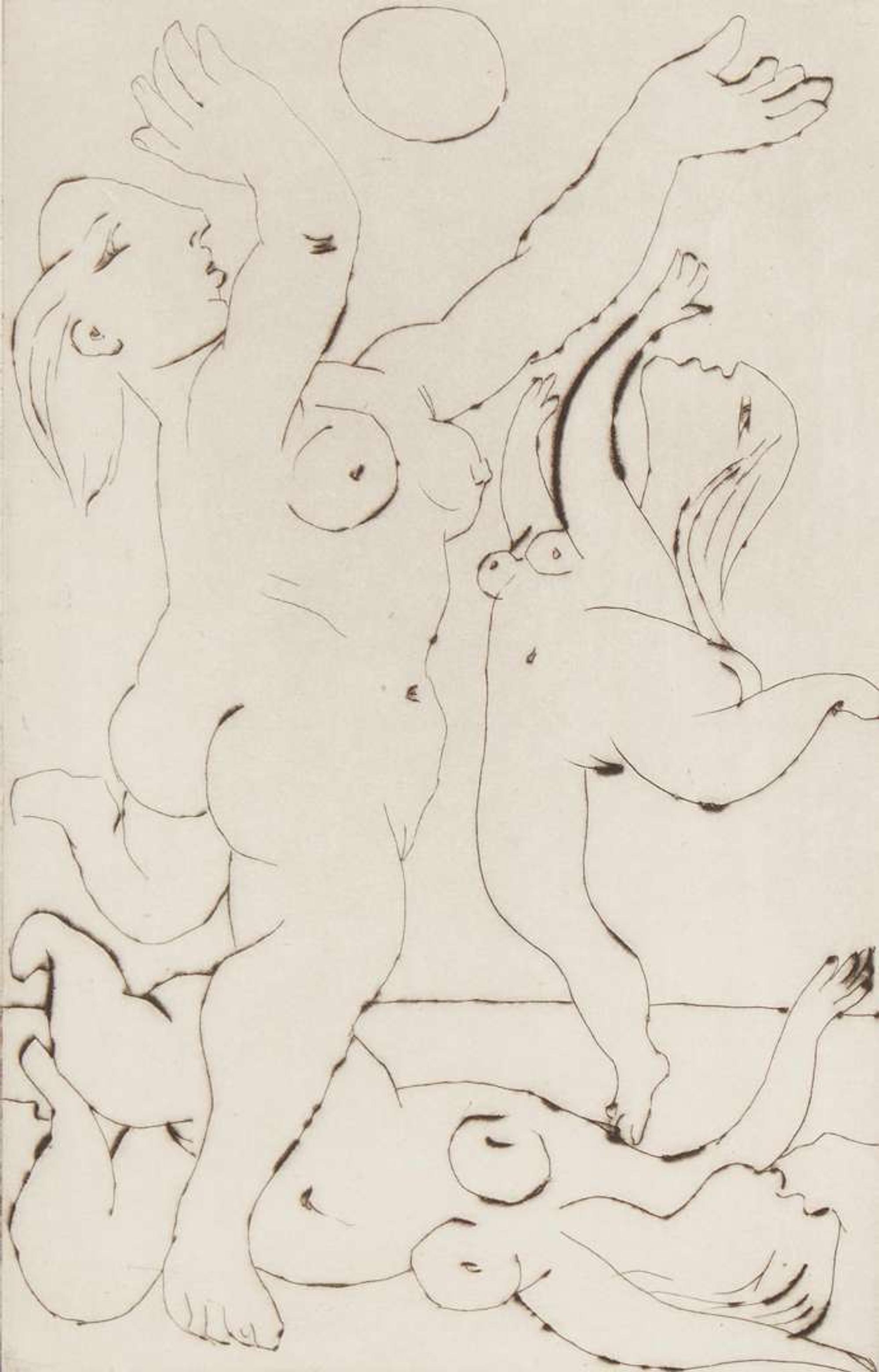 Pablo Picasso (Spanish, 1881-1973) - Baigneuses au Ballon III