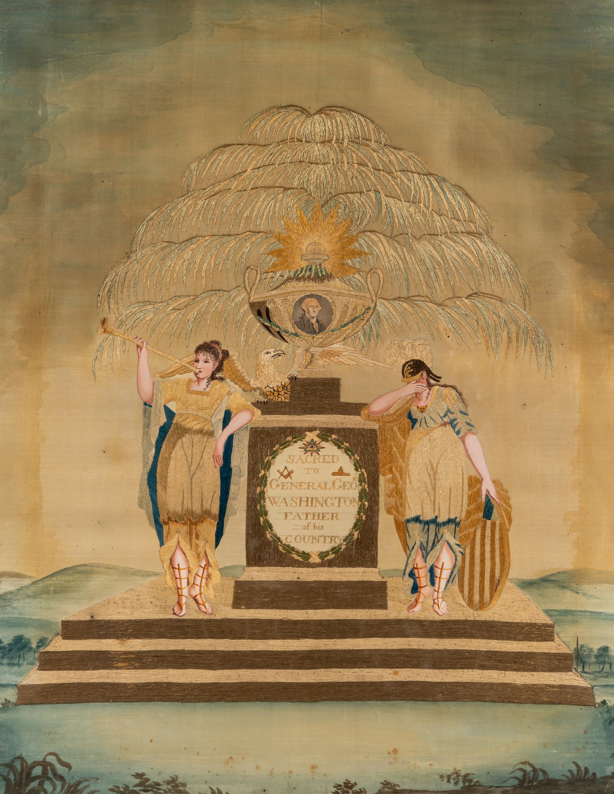An American Embroidered Panel