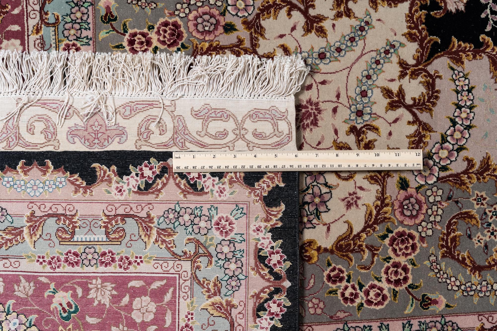 A Tabriz Wool and Silk Rug