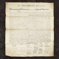 [Stone, William J.] In Congress, July 4, 1776. The unanimous Declaration of the thirteen united States of America